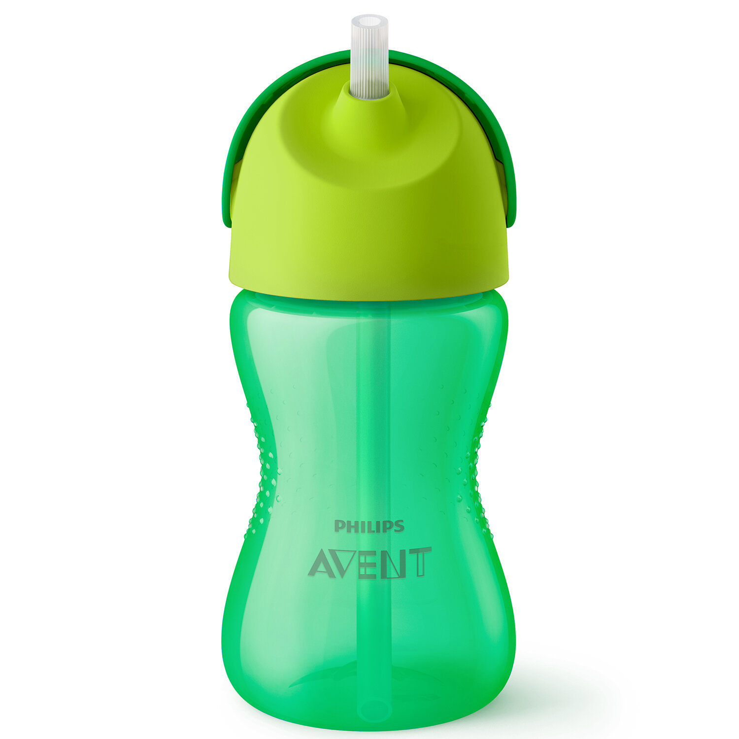 Чашка-поильник Avent с трубочкой, с 12 месяцев, цвет: зеленый Philips Avent - фото №1