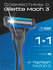 Бритва TopTech Razor 3, 3 лезвия, нержавеющая сталь, серебристая,...