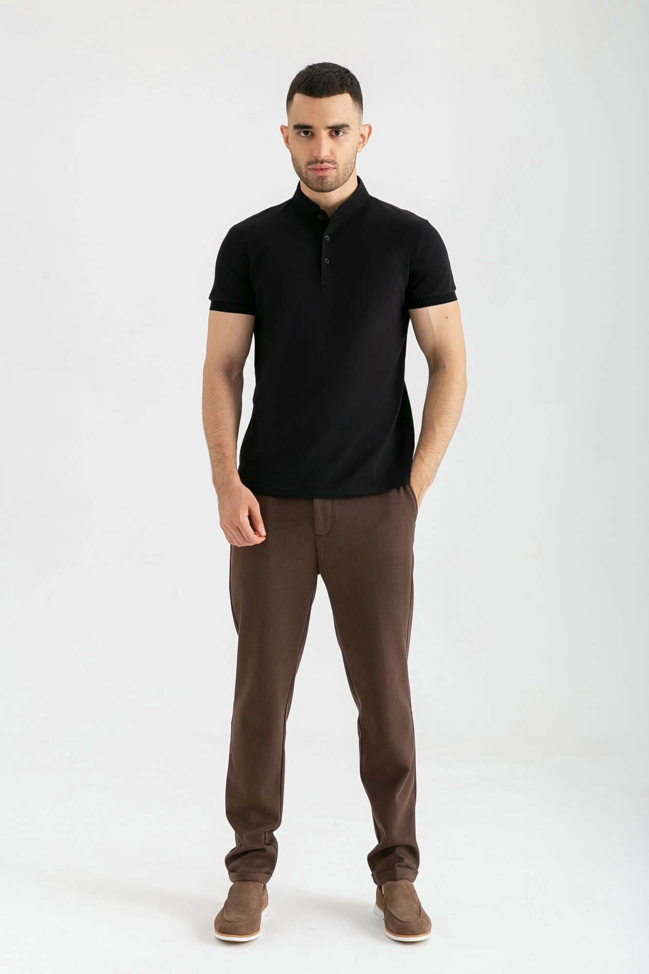 Поло спортивное TERRA PRO, размер M, black — фото 1