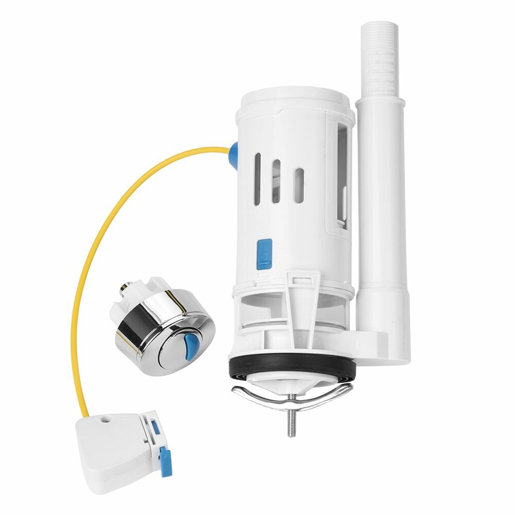 Кнопочный клапан для унитаза ABS двойной слив экономичный с резиновым уплотнителем легко установить