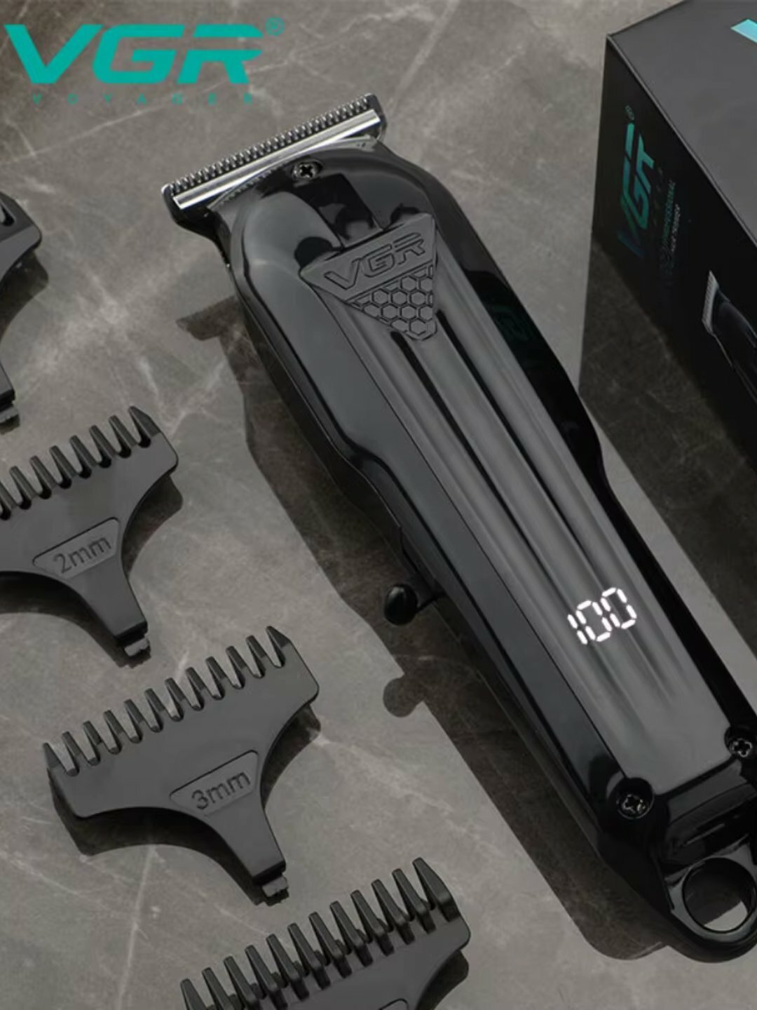 Электробритва VRG V-982 , для бороды, усов, волос, нержавеющая сталь — фото 1