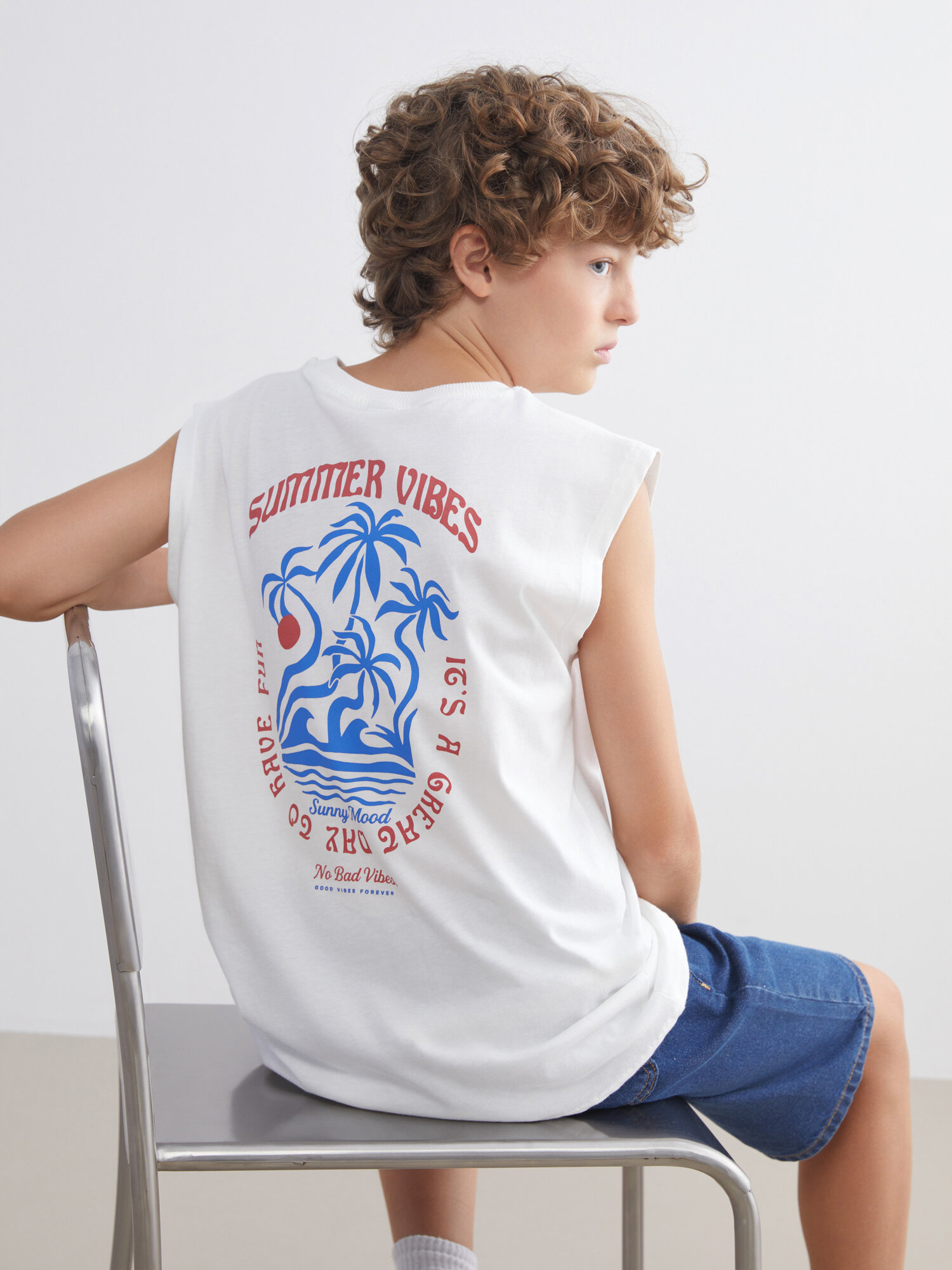 Майка LC Waikiki размер 9-10 лет ecru