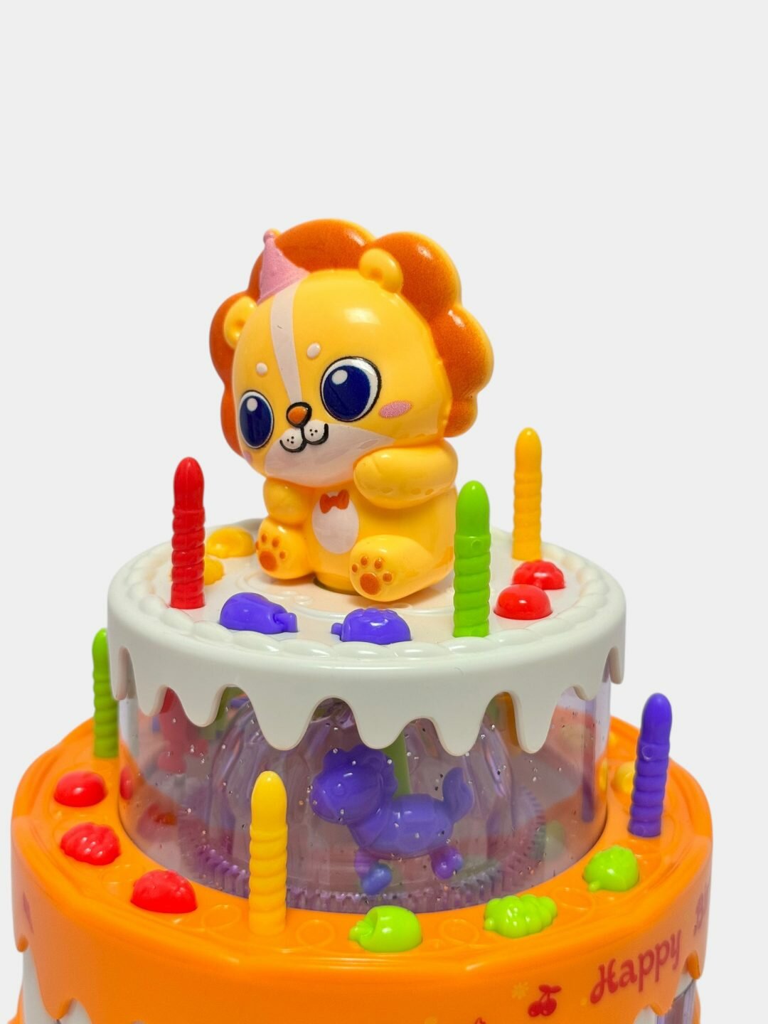 Музыкальный вращающийся торт, Интерактивная игрушка с музыкой, Для детей от 3 лет, Развитие моторики Код. 28017 — фото 1