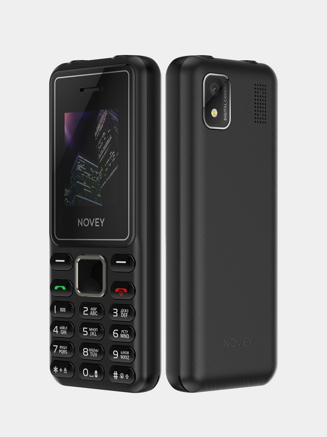 Телефон Novey P20, с двумя SIM-картами, Bluetooth, 1.77", черный — фото 1