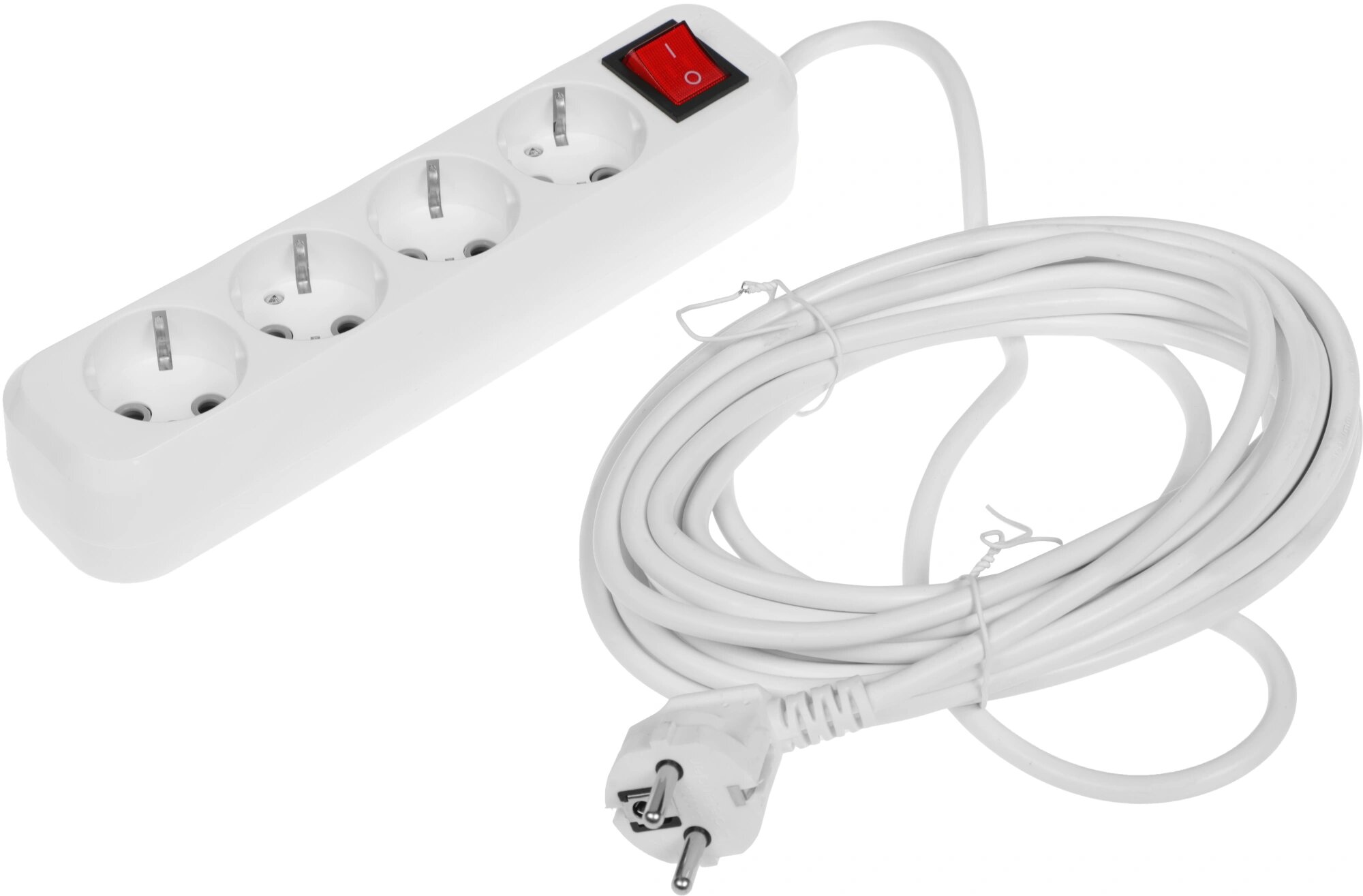 Сетевой фильтр удлинитель L340 4 роз х 7 м -белый
