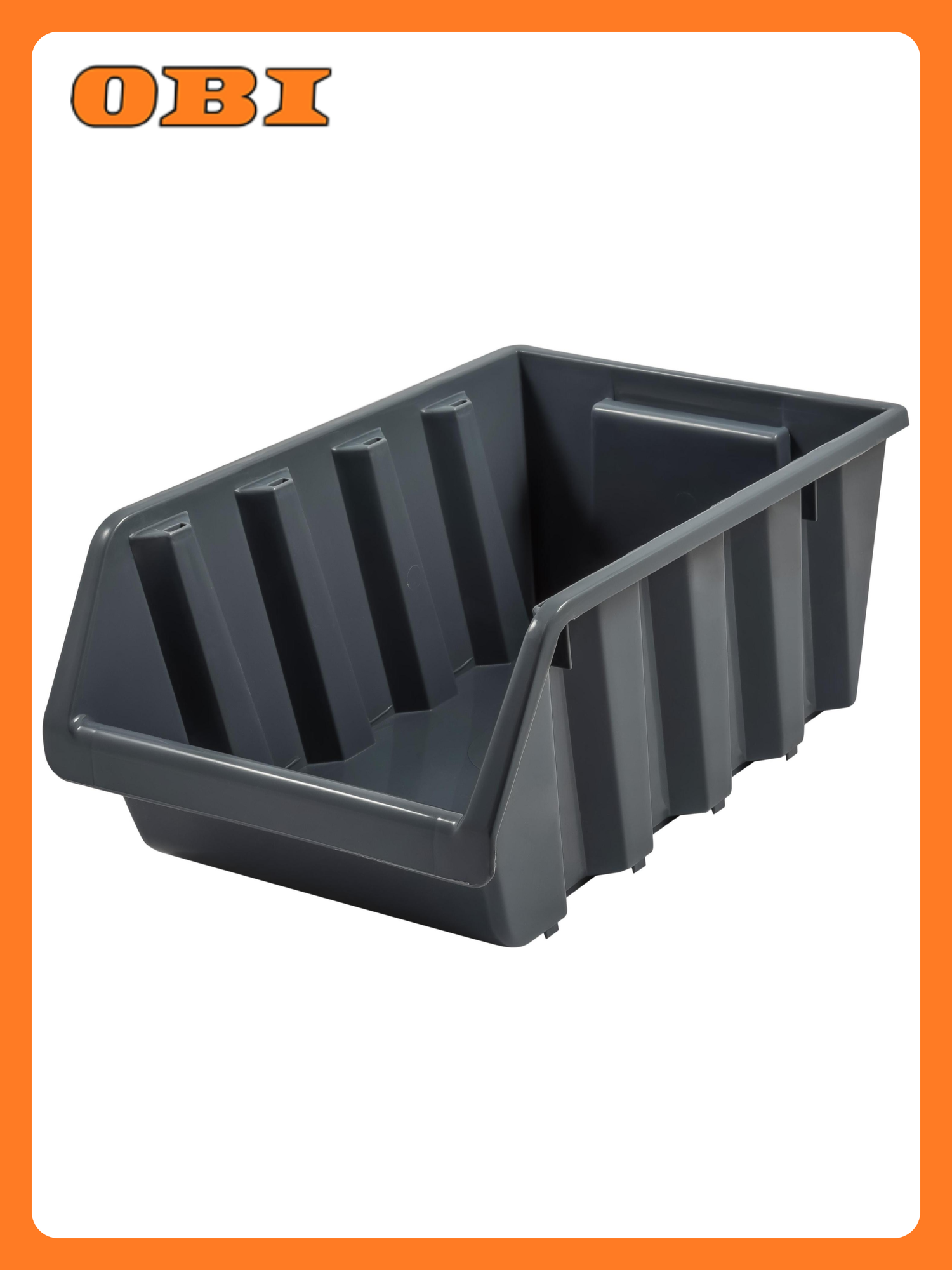 Лоток BLOCKER для метизов пластик серо-свинцовый 375x225x16 см