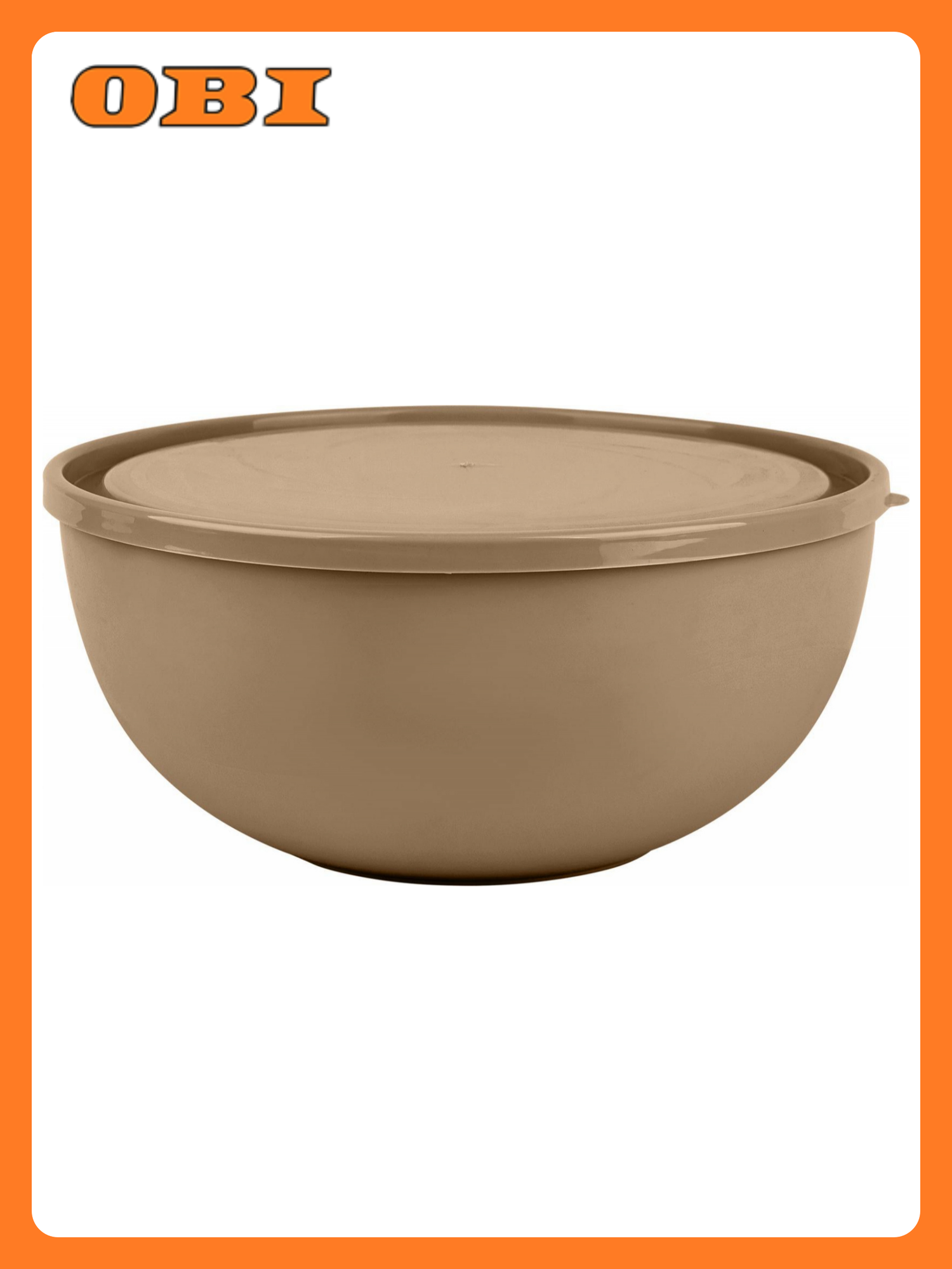 Салатник Plast Team Galaxy с крышкой 2 5л 218х212х105 мм шоколадный мокко