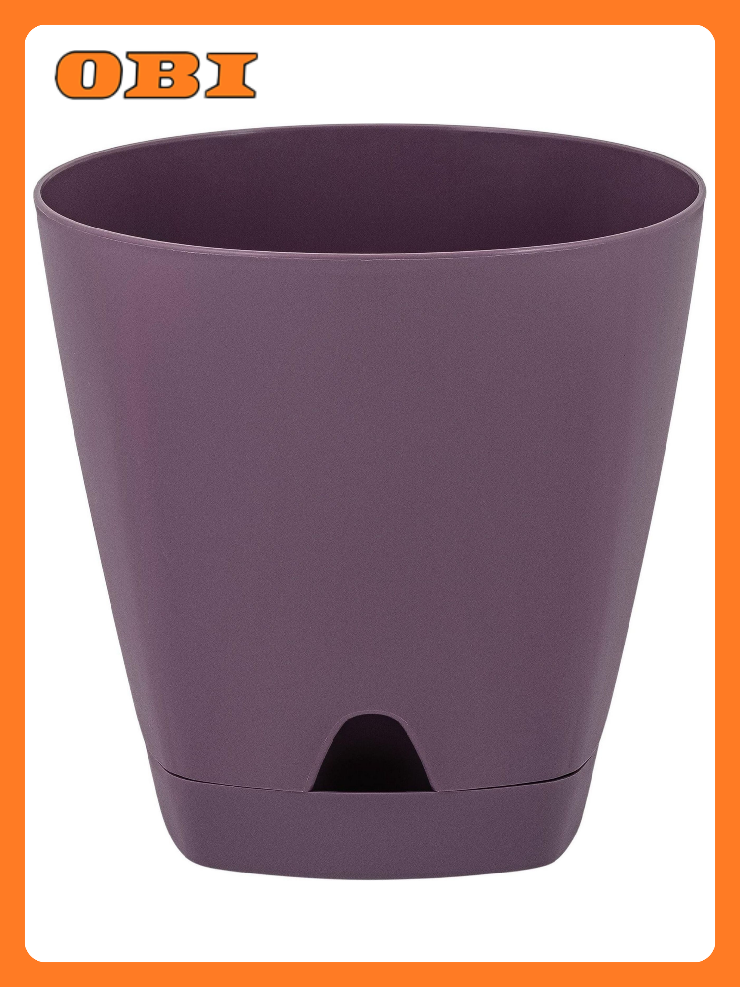 Горшок InGreen Amsterdam d14 см 135 л полипропиленовый фиолетовый с поддоном
