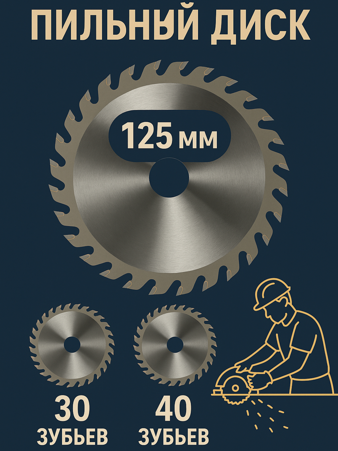 Пильный диск Germa Flex, 125 мм 30 зубов для дерево, ламината мдф и тд