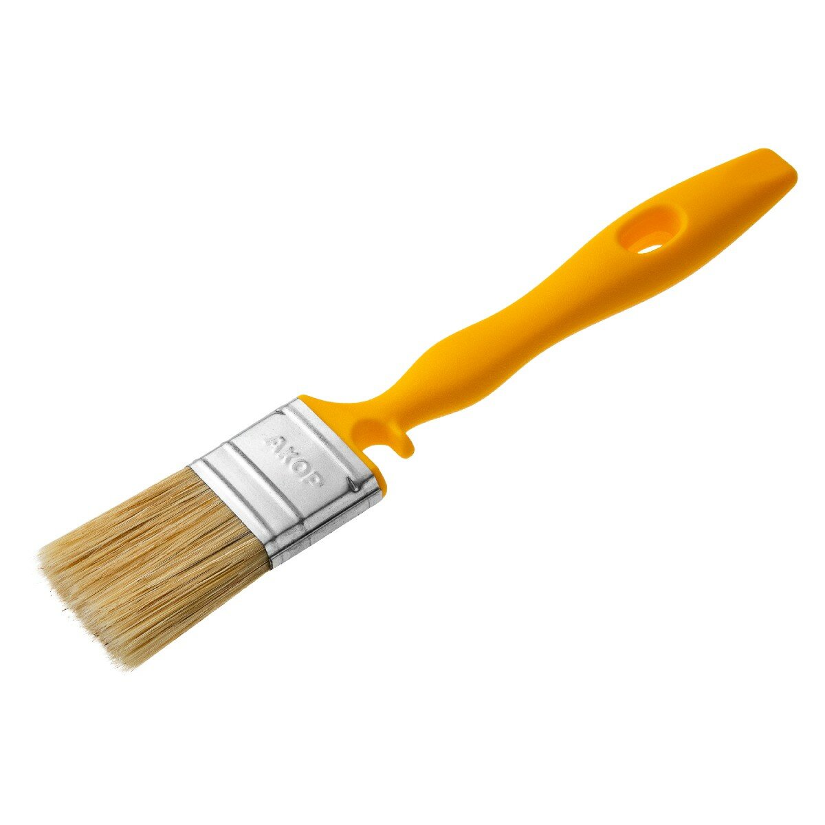 Кисть плоская для эмалей Акор Мастер смешанная щетина пластиковая ручка 35 x 12 мм