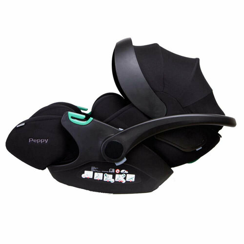 фото Детское автокресло peppy verona i-size, группа 0+ (до 13 кг), цвет black