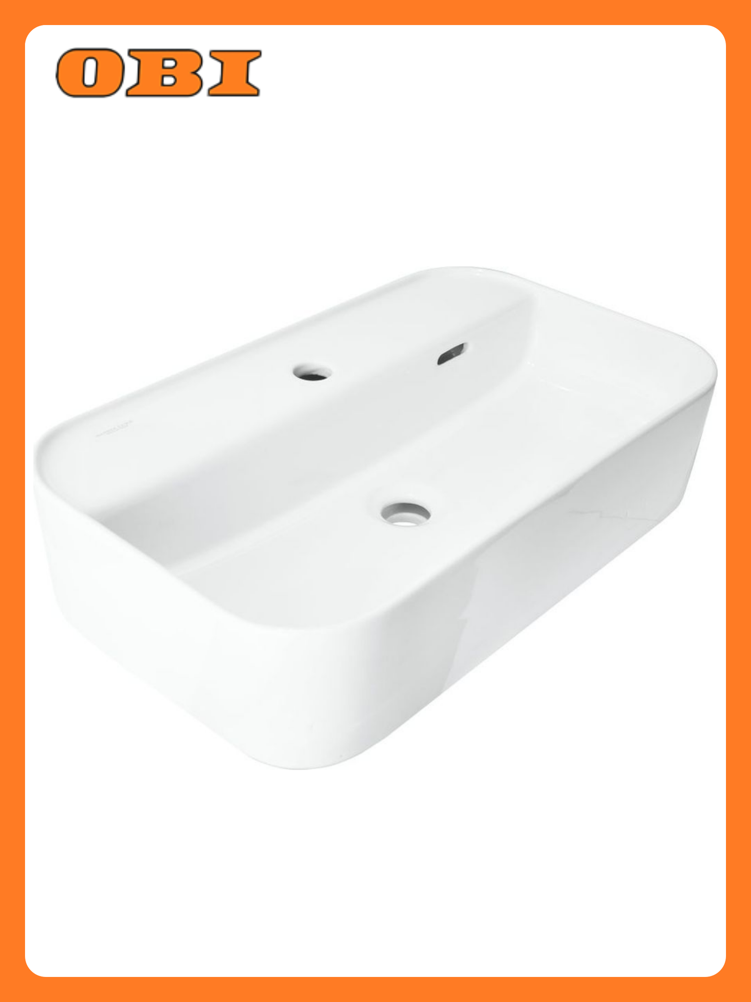 Умывальник SANITA Luxe INF SHELF накладной белый 60 см x 36 см x 14 см