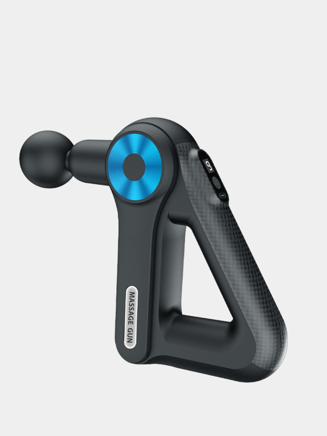 Массажер ударный, вибрационный, 4 режима, 12 насадок, от USB, для разных зон