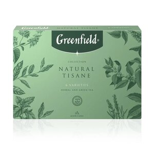 Чай ассорти Greenfield Natural Tisane 6 видов, в пакетиках, 30 пак.