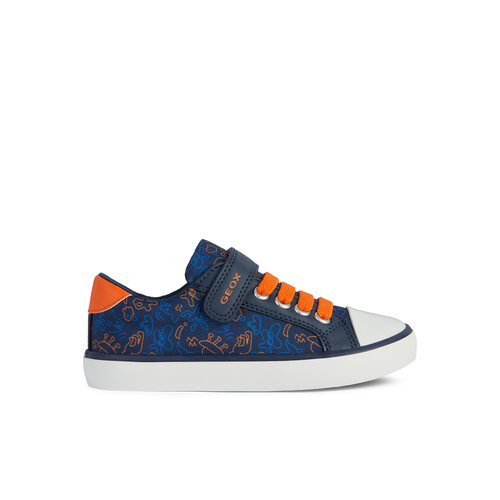 Кроссовки GEOX, размер 35 EU, синий, оранжевый кроссовки geox размер 35 eu синий