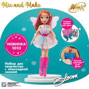 Кукла Winx Club "Mix&Make" Блум с набором для создания крыльев, 24 см, IW01262101 розовый