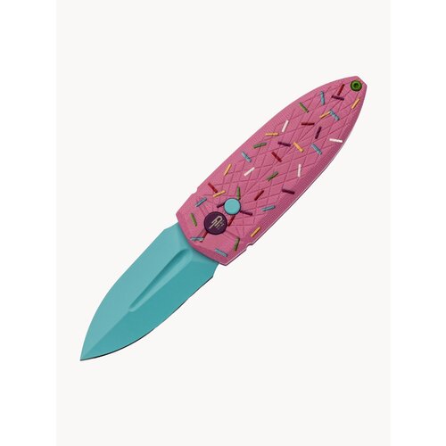 Складной нож Bestech Knives Ququ, сталь 14C28N, рукоять G10, голубой/розовый