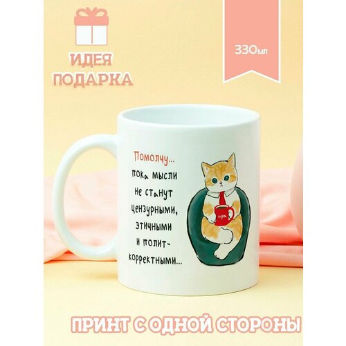 Кружка котик Помолчу 490₽