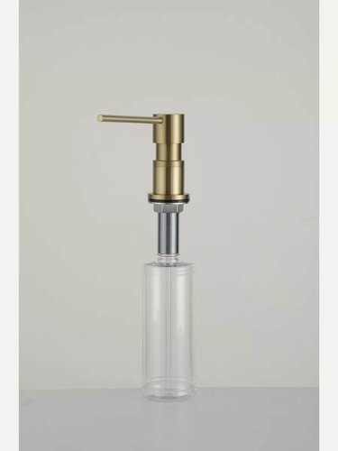 Изображение товара Дозатор для мыла Gappo G402-3 встраиваемый, латунь, золотой сатин, 300 мл