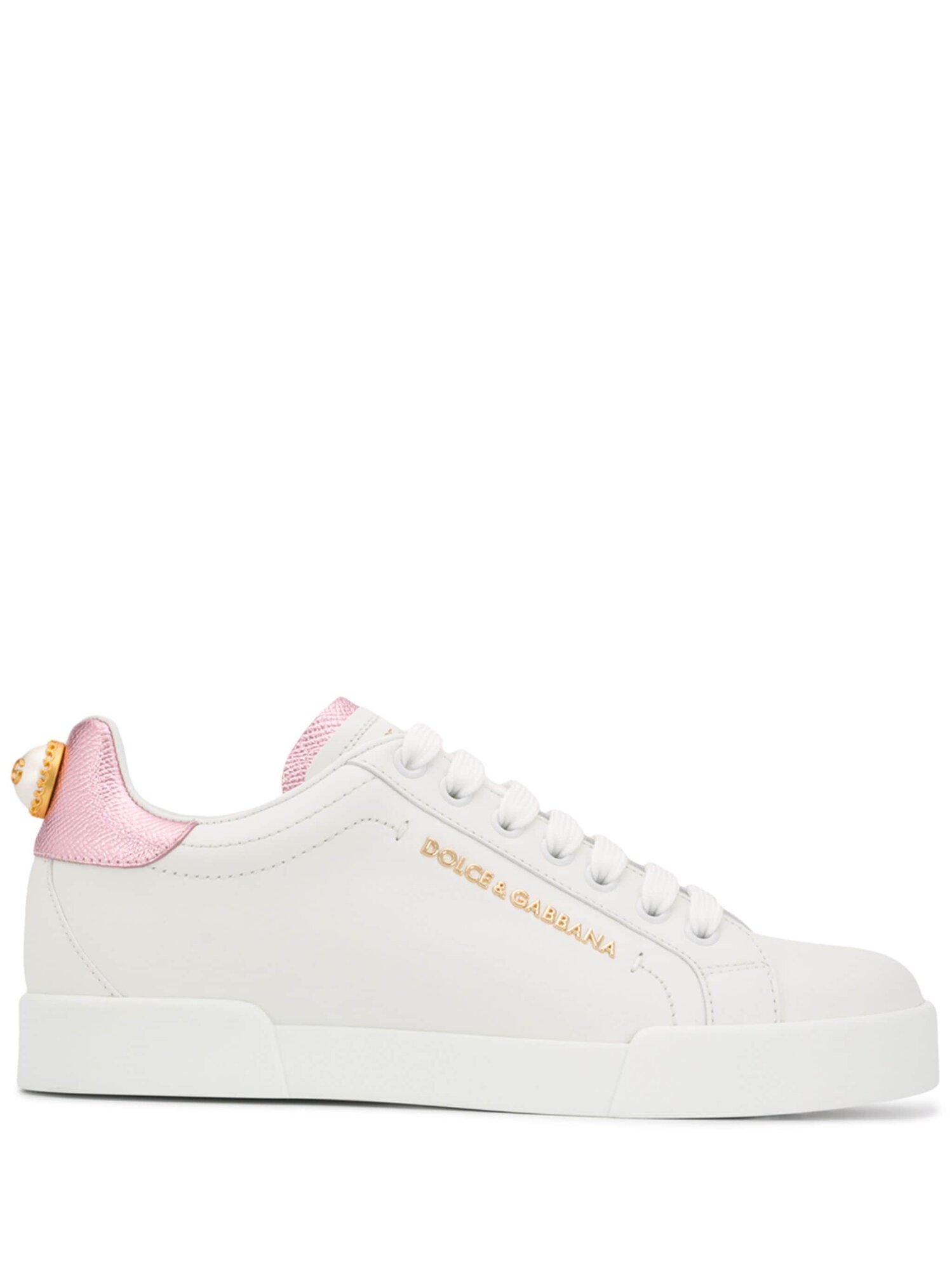 Кроссовки DOLCE & GABBANA Portofino, размер 39.5 EU, белый
