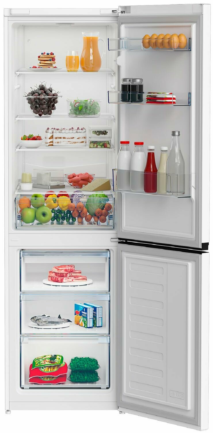 Холодильник BEKO B1RCSK402W двухкамерный, класс A+, объем 403 литров, белый — фото 1