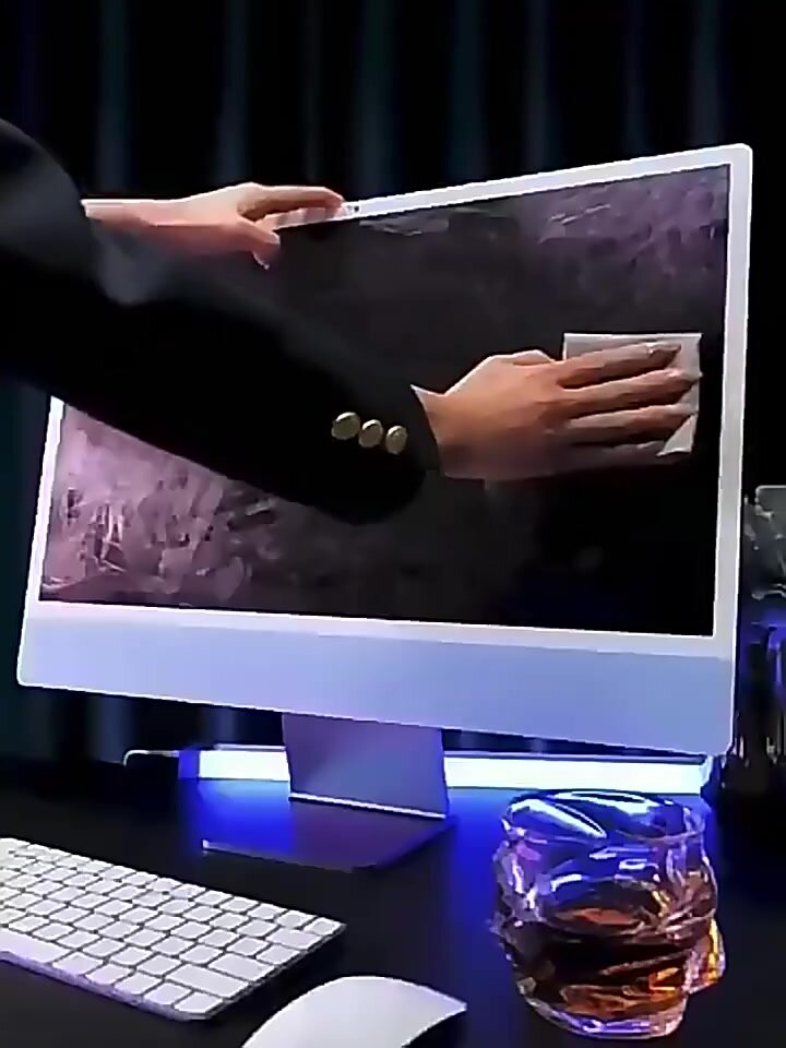 Чистящая салфетка микрофибра для дисплея Iphone, MacBook, Apple Watc, iMac, монитора, ноутбука — фото 1