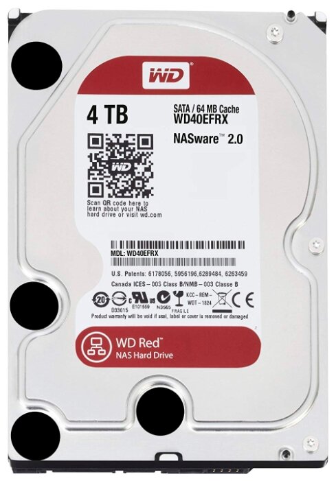 Жесткий диск Western Digital WD Red 4 TB (WD40EFRX)