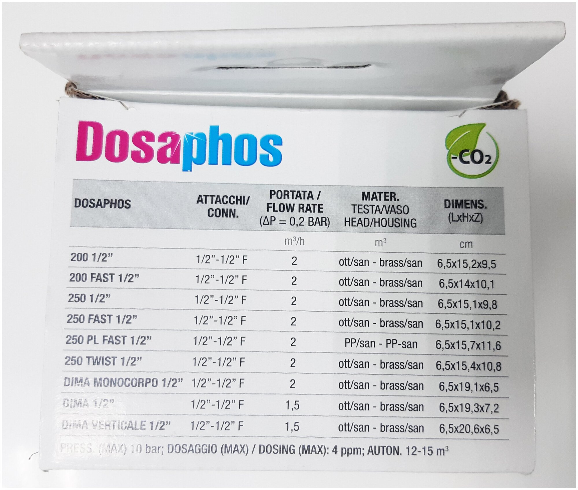 Умягчитель проточной воды дозатор Dosaphos 250 1/2""-ВТ 2 шт. картриджа в комплекте GEL 105.030.80 - фотография № 6