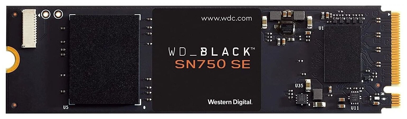 Твердотельный накопитель SSD WD Black SN750 SE NVMe WDS250G1B0E 250ГБ Gen4
