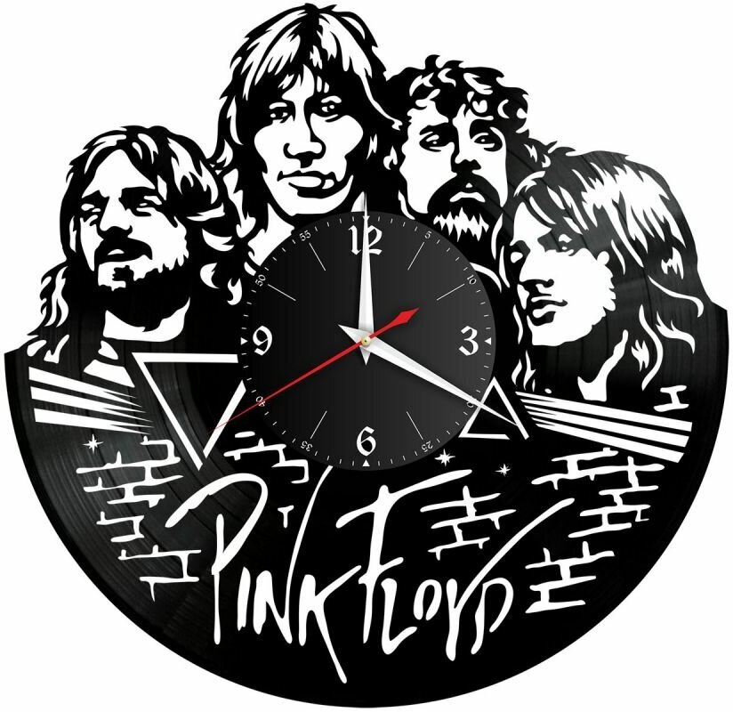 Часы из винила Redlaser "группа Pink Floyd, Пинк Флойд" VW-10133