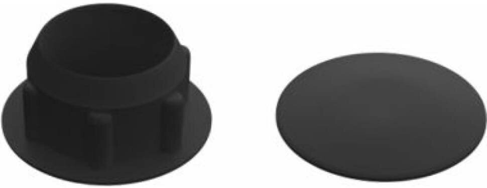 Заглушка под отверстие декоративная 12 мм черная (30 шт в зип-локе) STARFIX (SMZ1-62534-30)