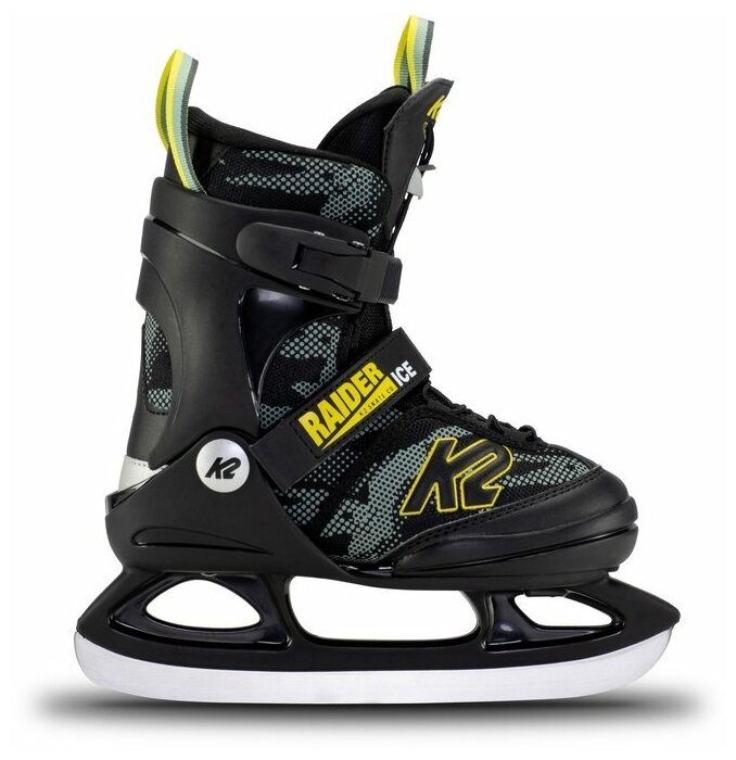 K2 коньки детские RAIDER ICE green - yellow 29-34(17-20,5 см)