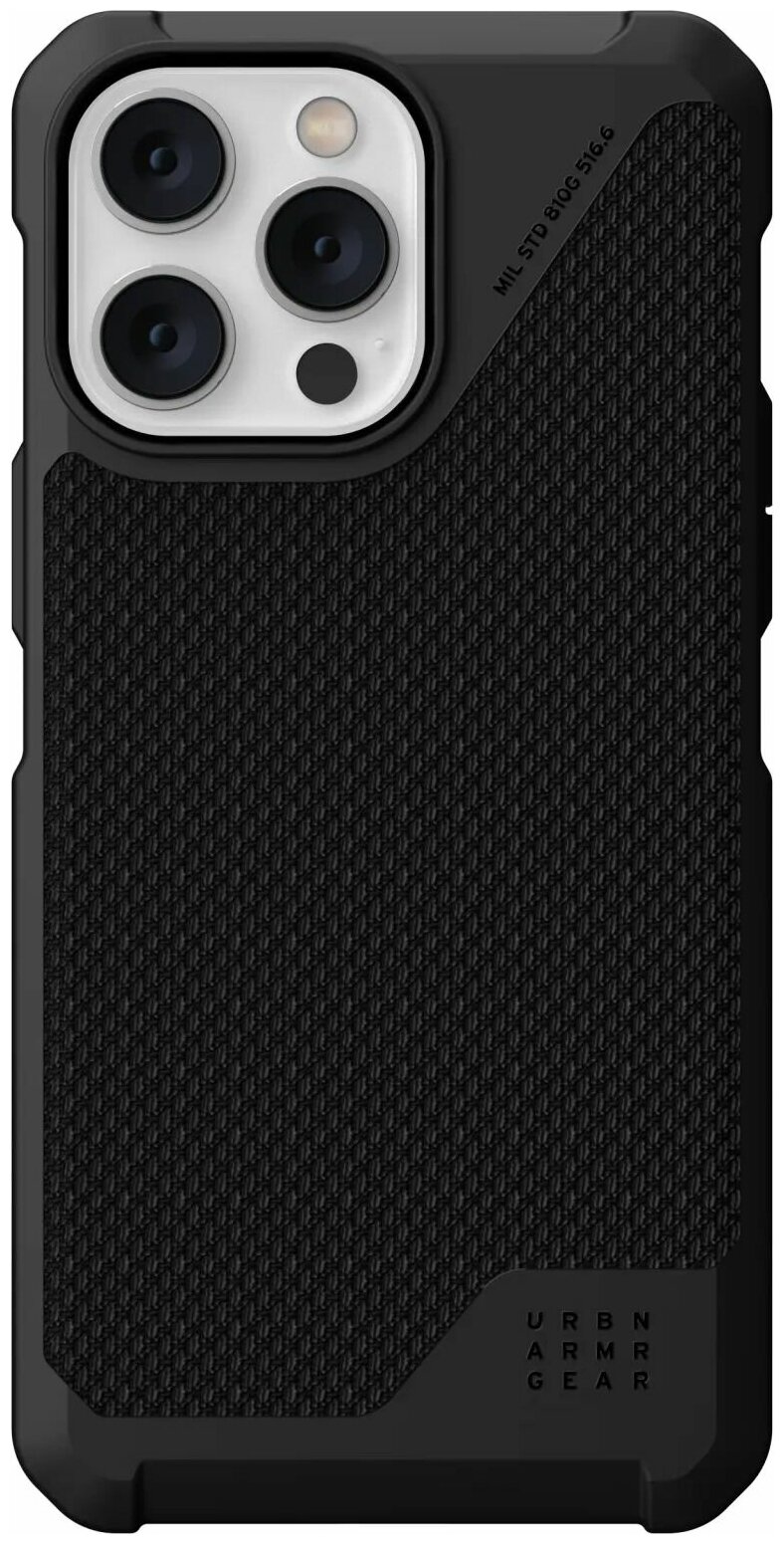Чехол Urban Armor Gear (UAG) Metropolis LT For Magsafe Series для iPhone 14 Pro Max, цвет Черный Кевлар