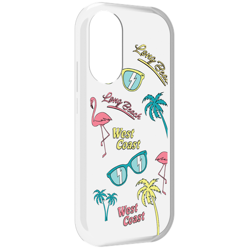 Чехол MyPads пляжные-декорации для Honor X7 задняя-панель-накладка-бампер чехол mypads пляжные декорации для xiaomi 12s ultra задняя панель накладка бампер