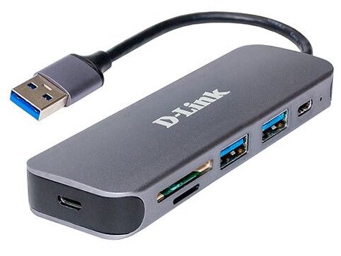 D-Link DUB-1325/A2A, 2-port USB 3.0, USB Type-C port, SD and microSD card slots Hub.2 downstream USB type A (female) ports, 1 downstream USB type C...