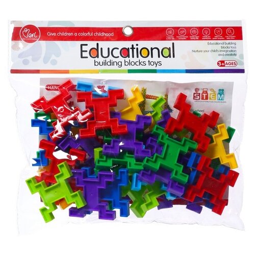 Конструктор обучающий «Крестики», 35 деталей