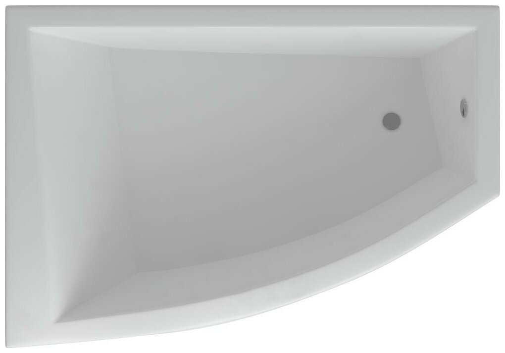 Акриловая ванна Aquatek Оракул 180x125 ORK180-0000004 левая, с фронтальным экраном, вклеенный каркас