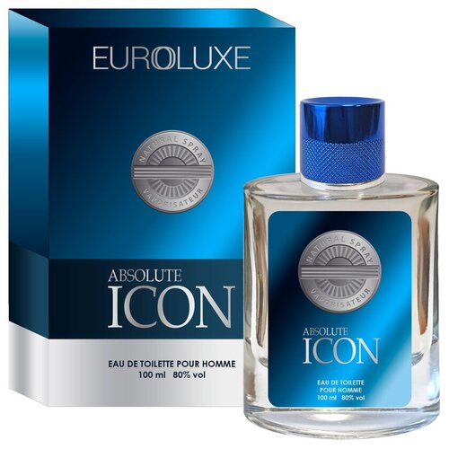 EUROLUXE/Туалетная вода Icon Absolute 100мл /Парфюм мужской euroluxe туалетная вода мужская king absolute 100мл