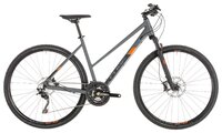 Горный гибрид Cube Cross Exc Trapeze (2019) grey/orange 54 см (требует финальной сборки)