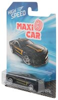 Легковой автомобиль Maxi Car i-E868-1.1/i-E878-1.1 1:64 7.5 см черный/желтый