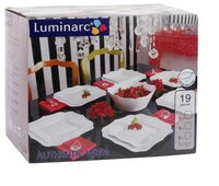 Столовый сервиз Luminarc Authentic White 19 предметов E6197