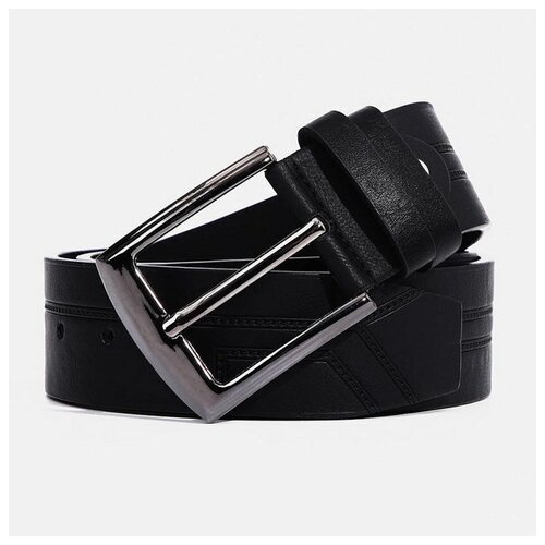 фото Ремень сима-ленд, размер 120, черный сима-лэнд