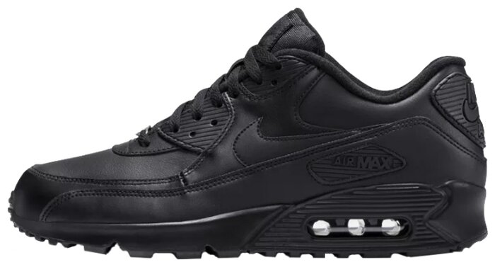 nike air max 90 leather black mens