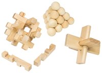 Набор головоломок Professor Puzzle Brain Busting Puzzles 3 Classic Wooden Puzzles 3 шт.