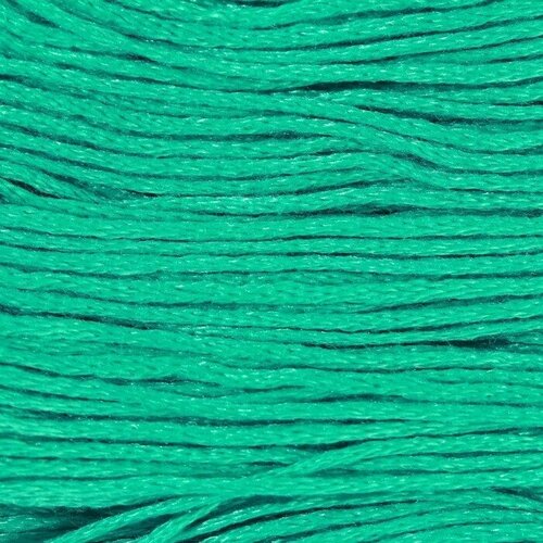 Нитки мулине, 8 ± 1 м, цвет ярко-зелёный №943, 12 штук