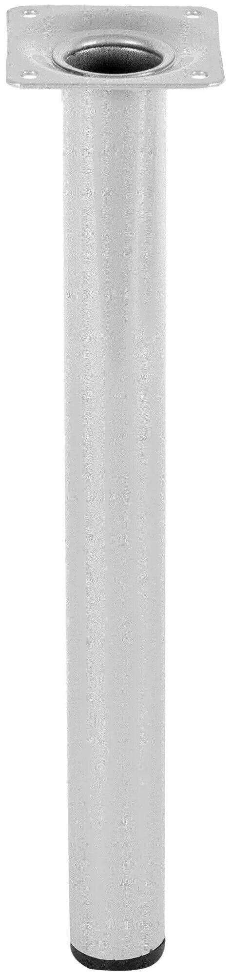 Ножка круглая 300х30 мм сталь максимальная нагрузка 50 кг цвет серый - фотография № 2
