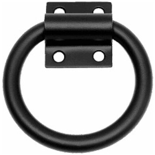 Ручка дверная кольцо РК-110 мод.3, стальная, чёрная ручка дверная кольцо рк 100 мод 2 стальная чёрная