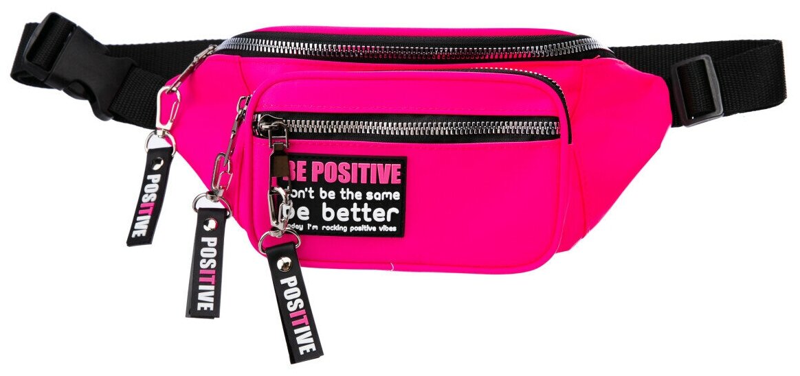 Сумка поясная playToday, черный — фото 1