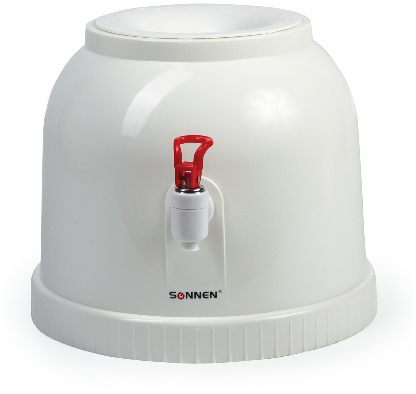 Кулер-водораздатчик для воды (диспенсер) настольный Sonnen TS-01 для дома и офиса, без нагрева и охлаждения, 1 кран, белый, 452417