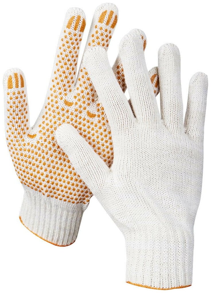Трикотажные перчатки STAYER Rigid р. L-XL для тяжелых работ с ПВХ-гель покрытием (11404-XL)